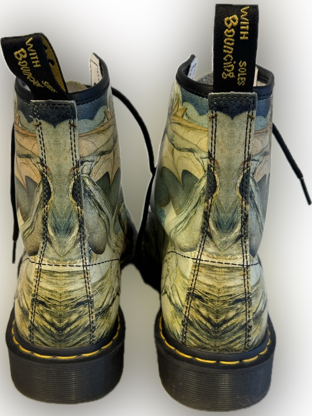 Rare Dr. Martens 1460 William Blake Art Print Boots Men’s US 11 EU 45 Surreal - Picture 2 of 9